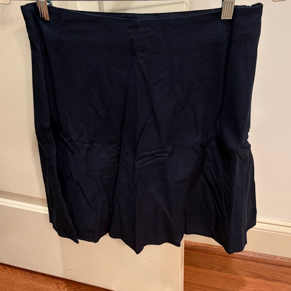 Banana Republic Preppy Navy Linen-Blend Mini Slip Skirt/NWT/6 - Picture 13 of 14